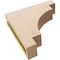 Ekena Millwork 3"W x 12"D x 12"H Thin Mediterranean Rough Cedar Woodgrain TimberThane Corbel, Primed Tan CORUR03X12X12MEDRCPR - alternate 2